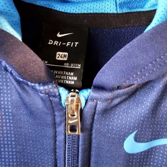 Gently Used-Nike-Toddler-Boys-Dri Fit-Jacket-24 Months-Blue - Picture 2 of 3